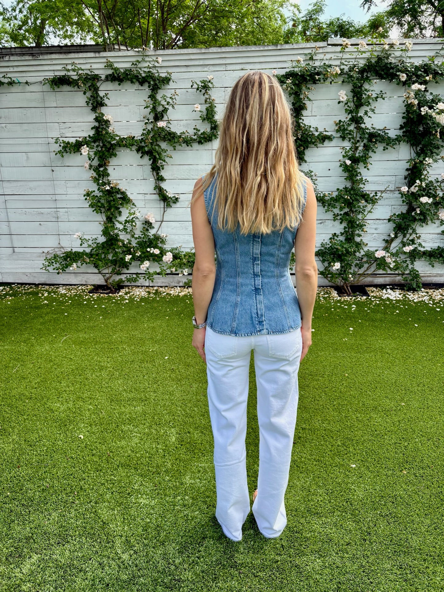 corbin denim top