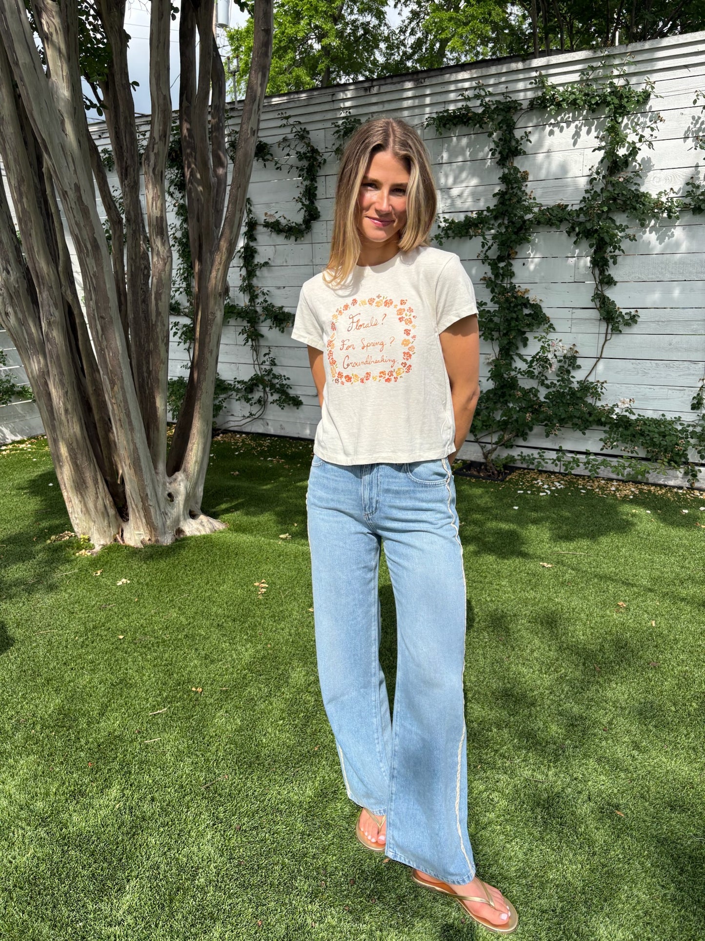 florals for spring tee