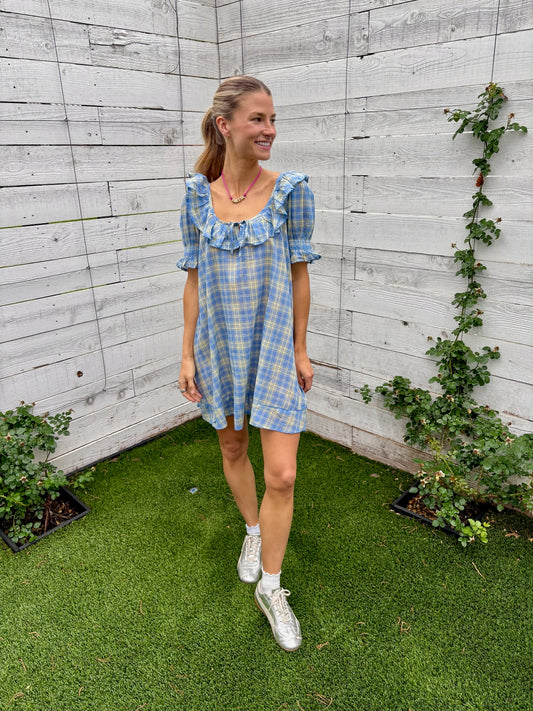 harlow mini night dress check