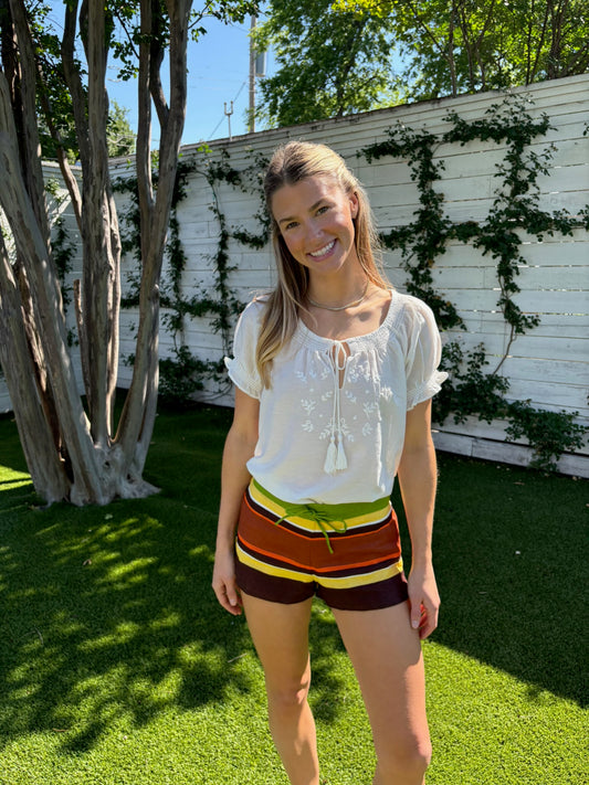 katie embroidered top