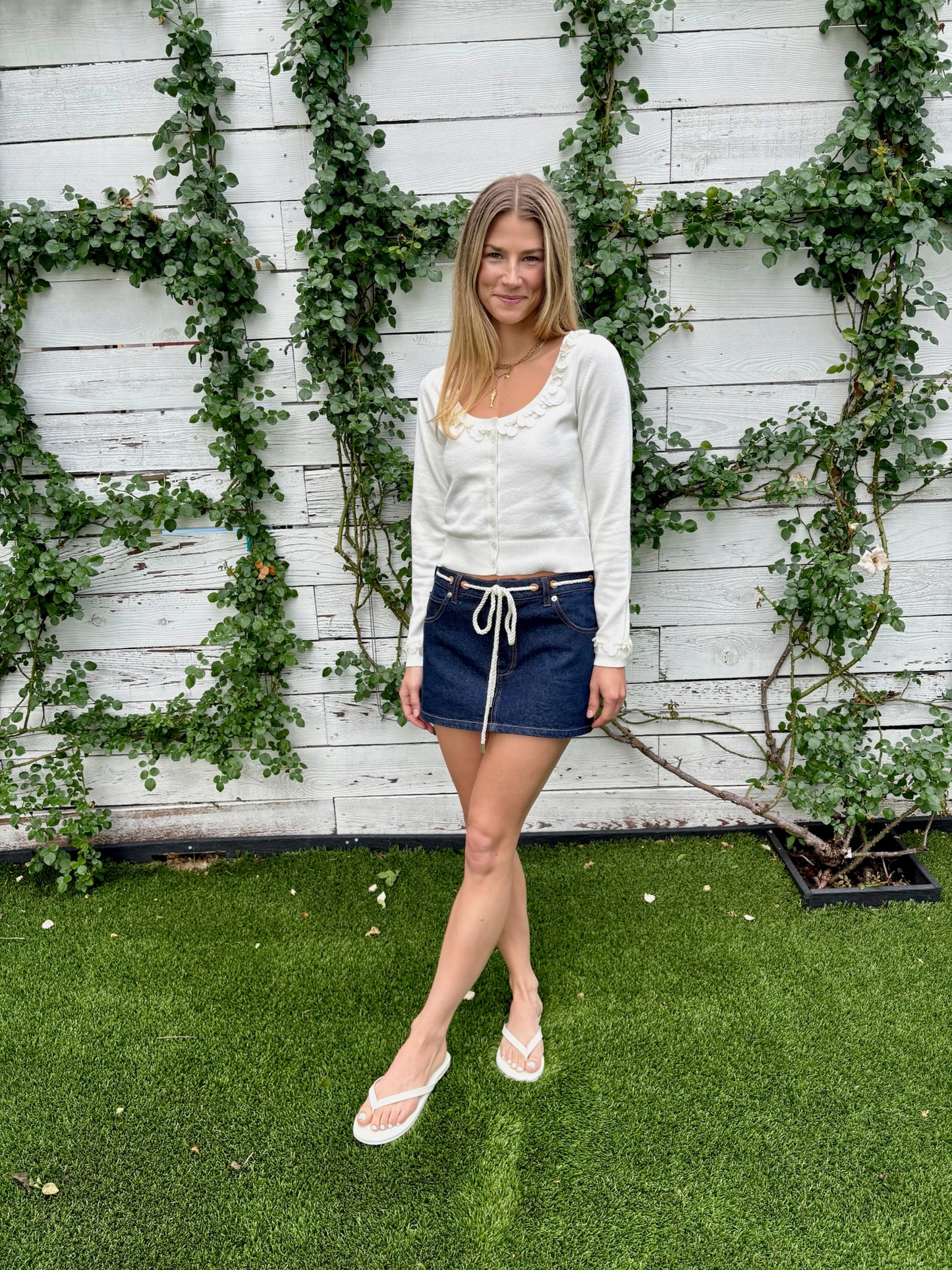 seashell collar cardigan