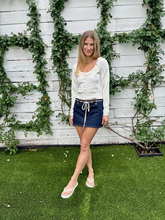 seashell collar cardigan