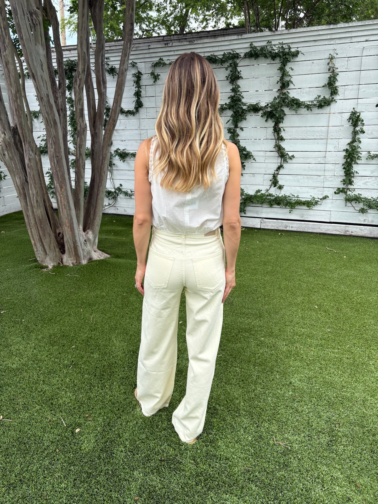 allegra top vintage white