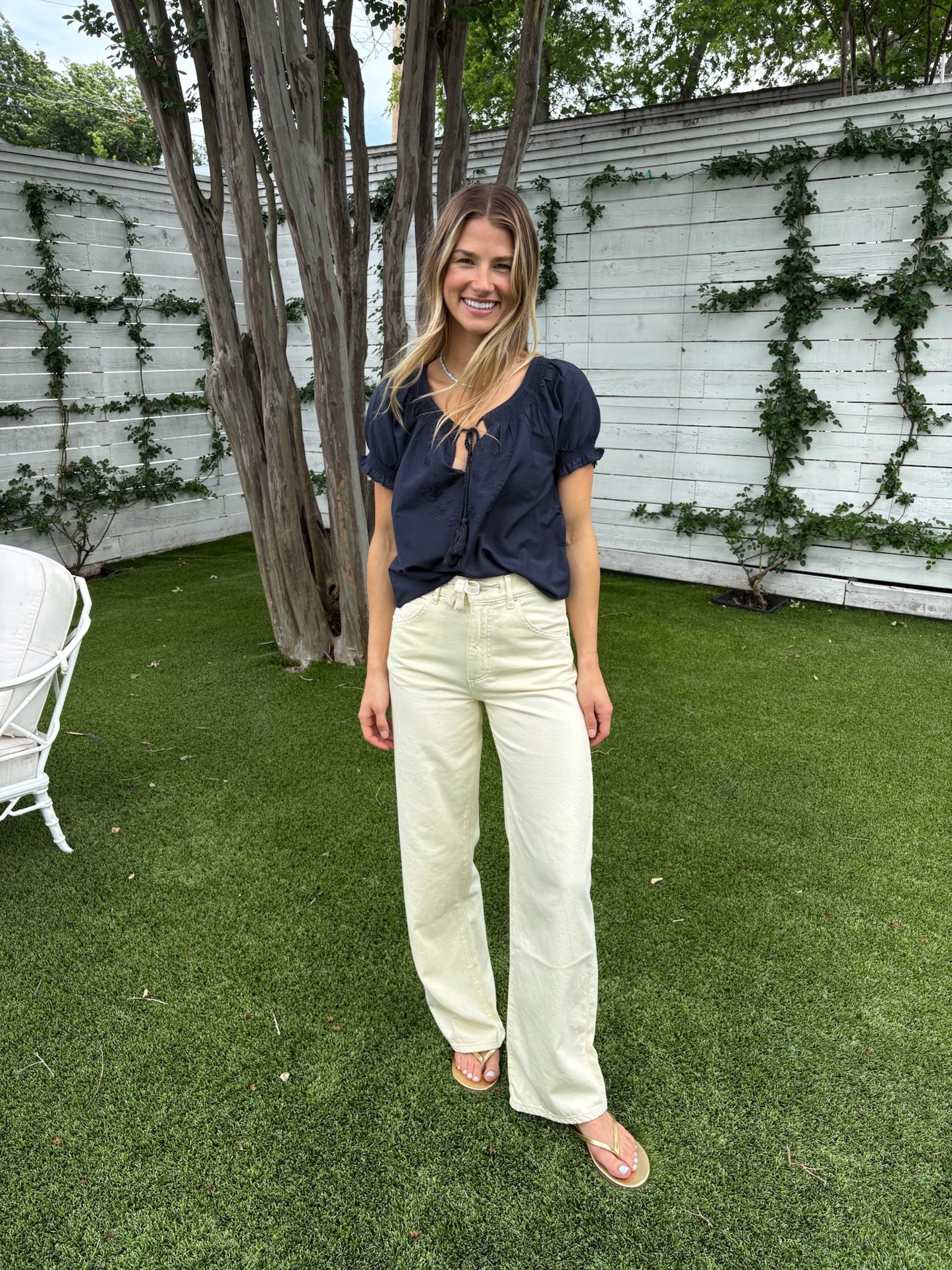 katie embroidered top