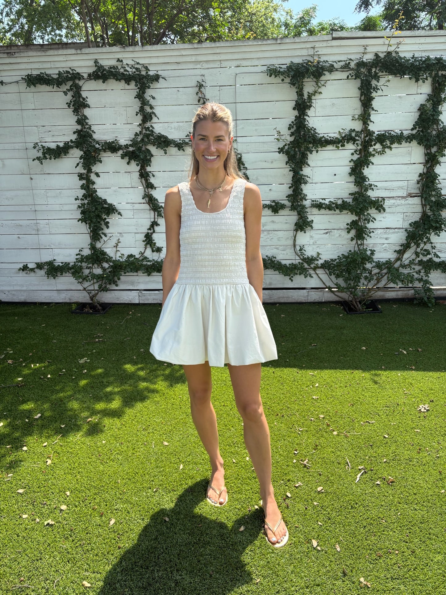 ilona bubble hem dress