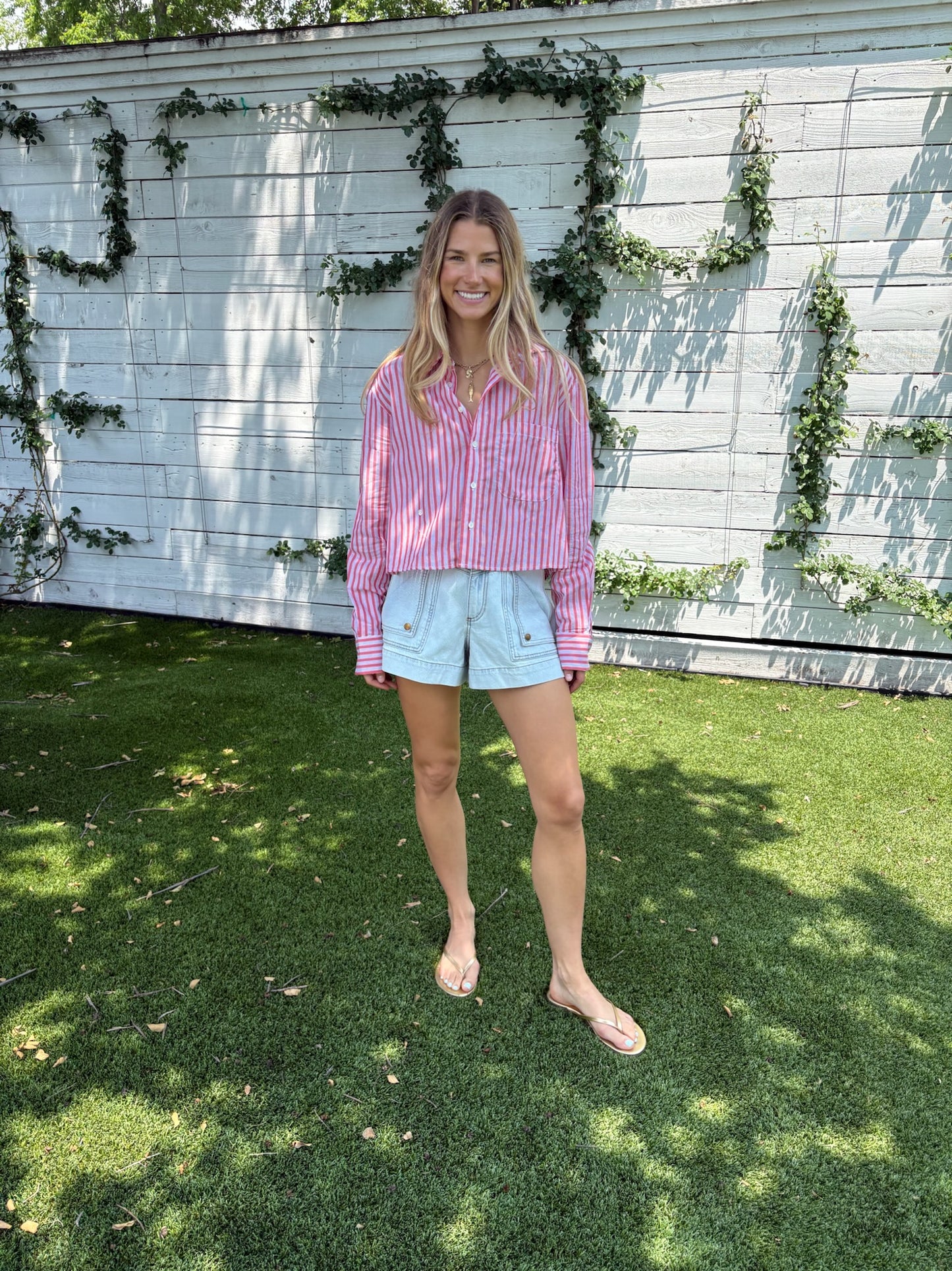 the shorty stripe shirt