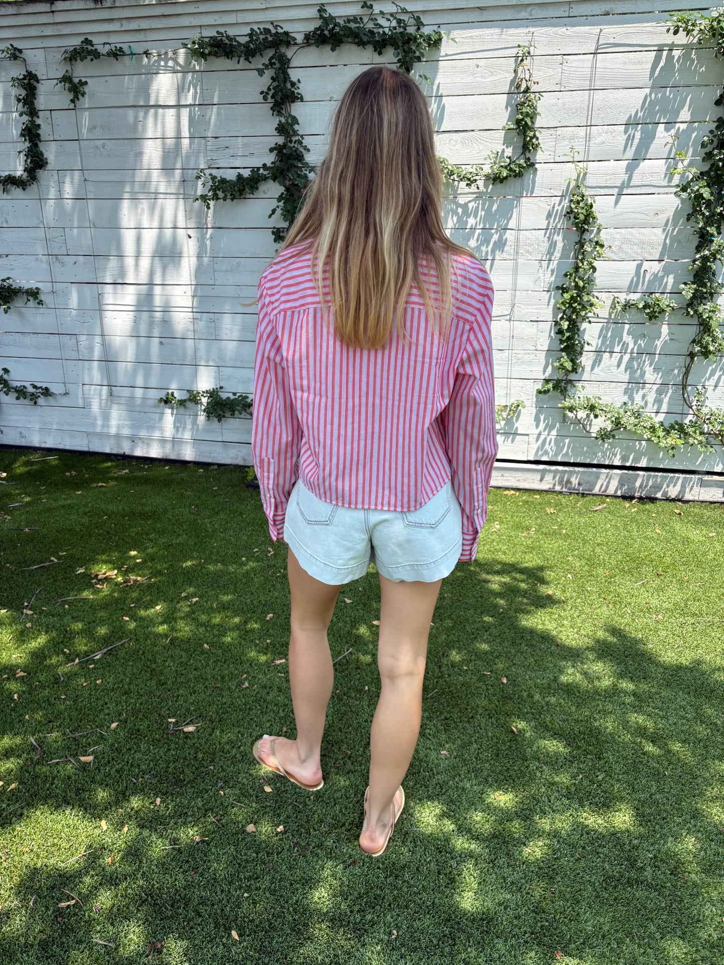 the shorty stripe shirt
