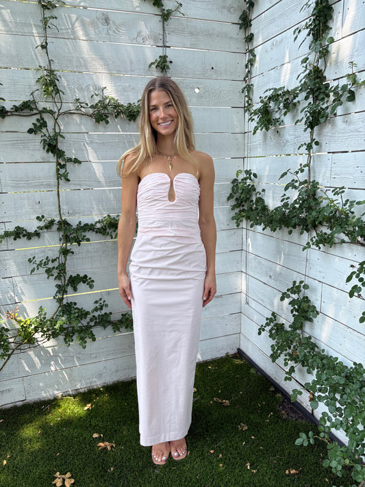 campbell strapless maxi dress