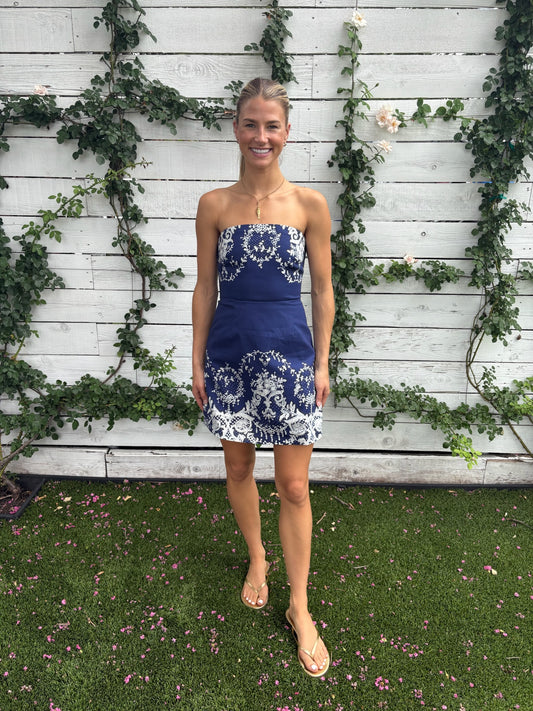 beatrix dress in royal lace