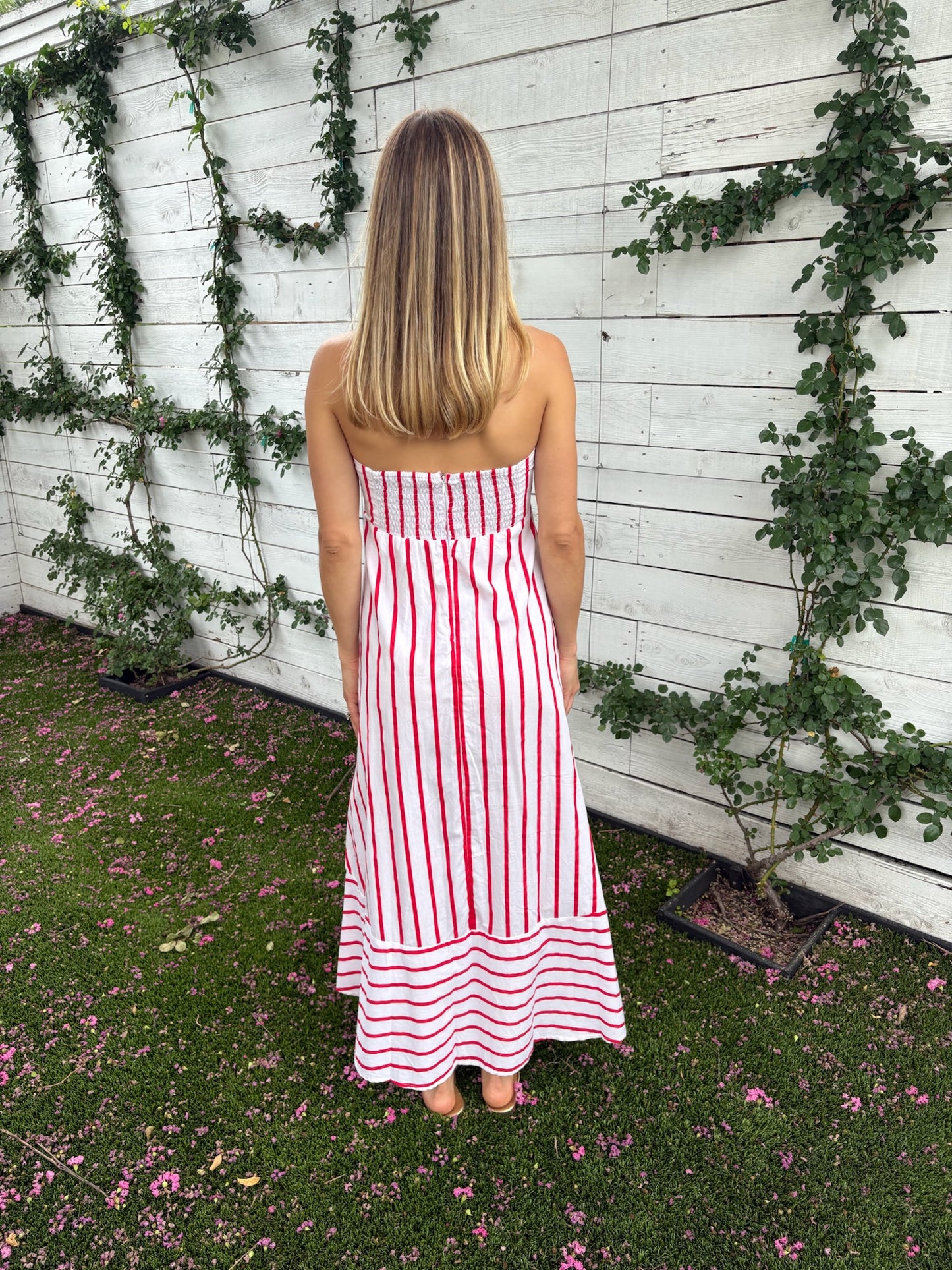 timothy dress in summer stripe