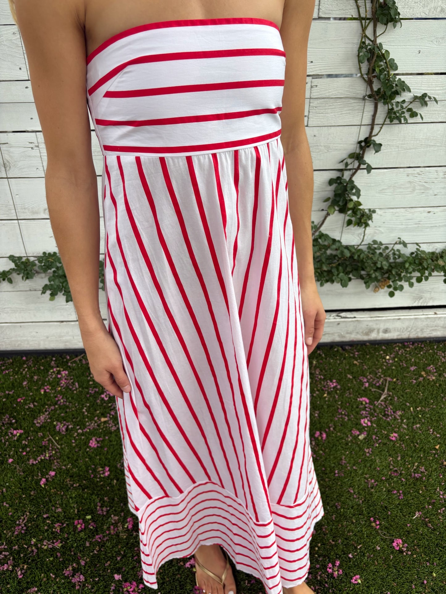 timothy dress in summer stripe
