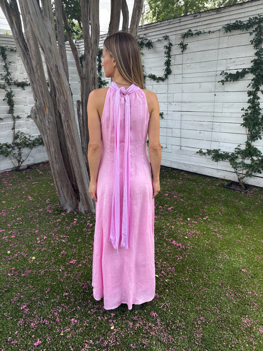 lousie linen maxi dress