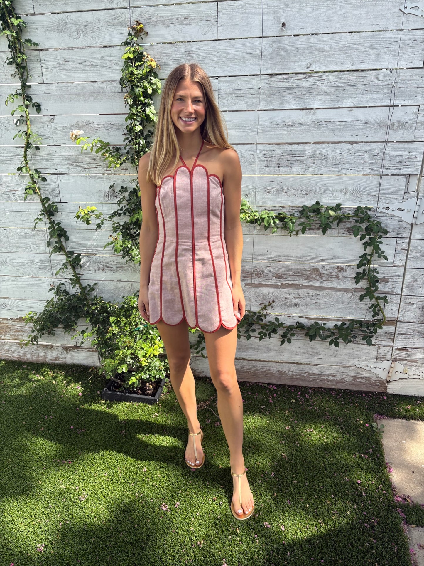 lenny dress orange
