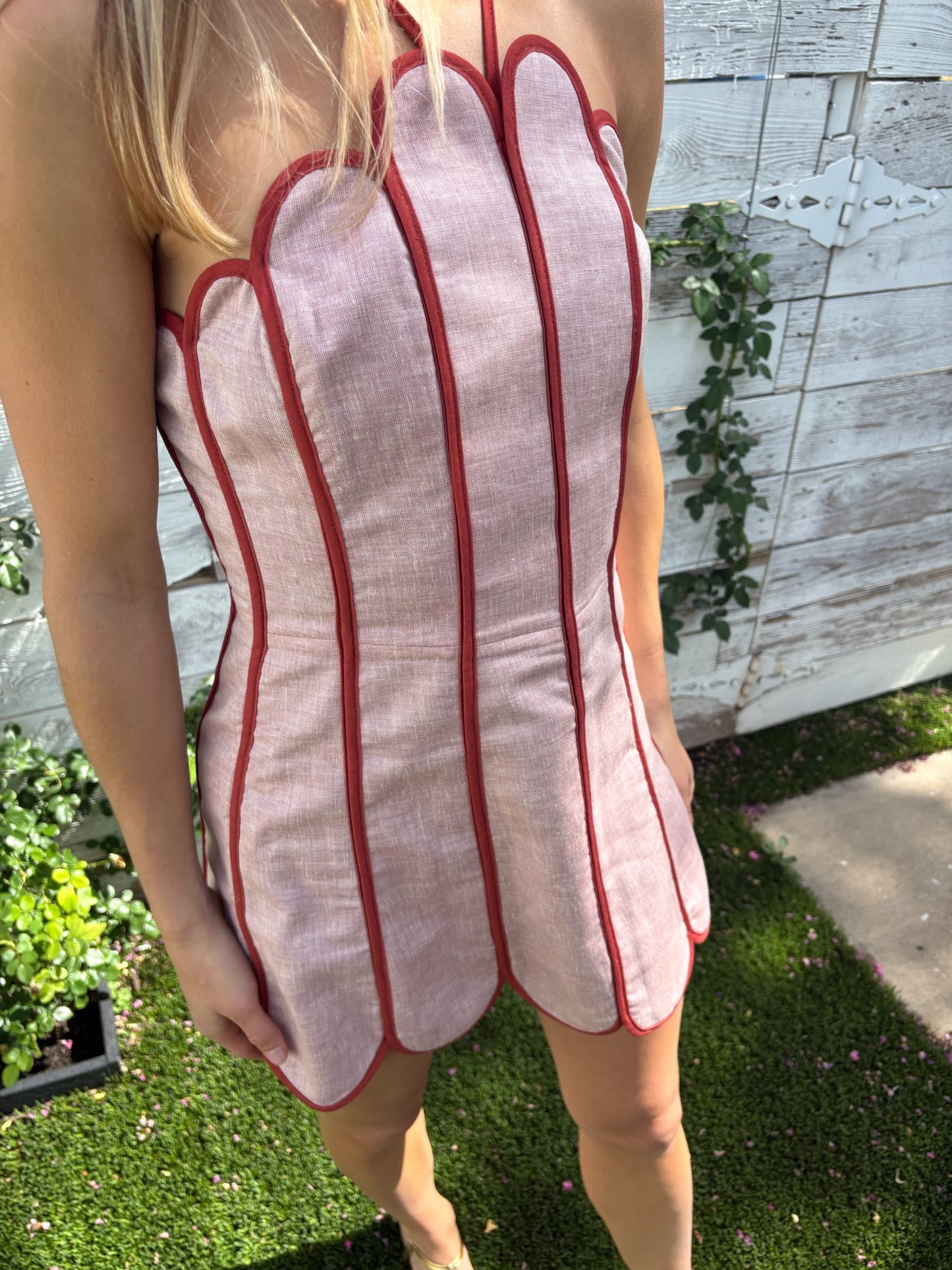 lenny dress orange