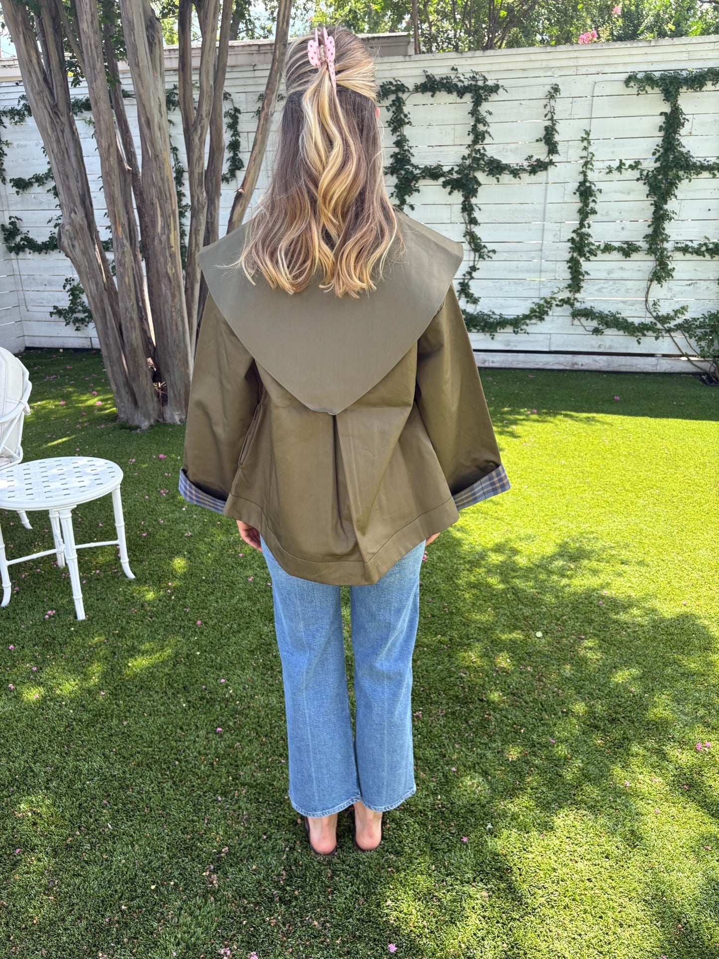 jerry crop trench coat