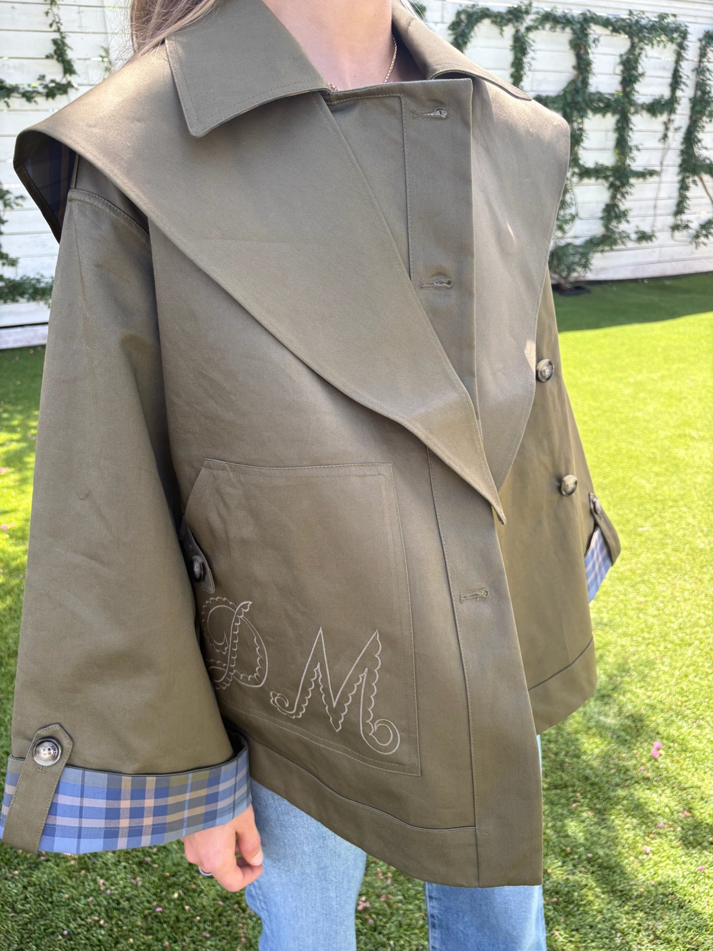 jerry crop trench coat