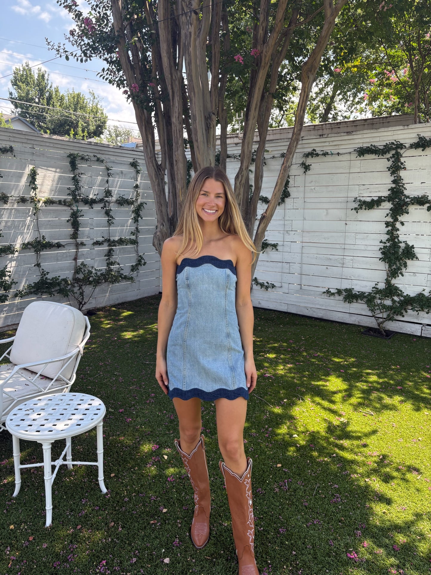 seluna denim dress