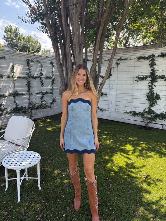 seluna denim dress
