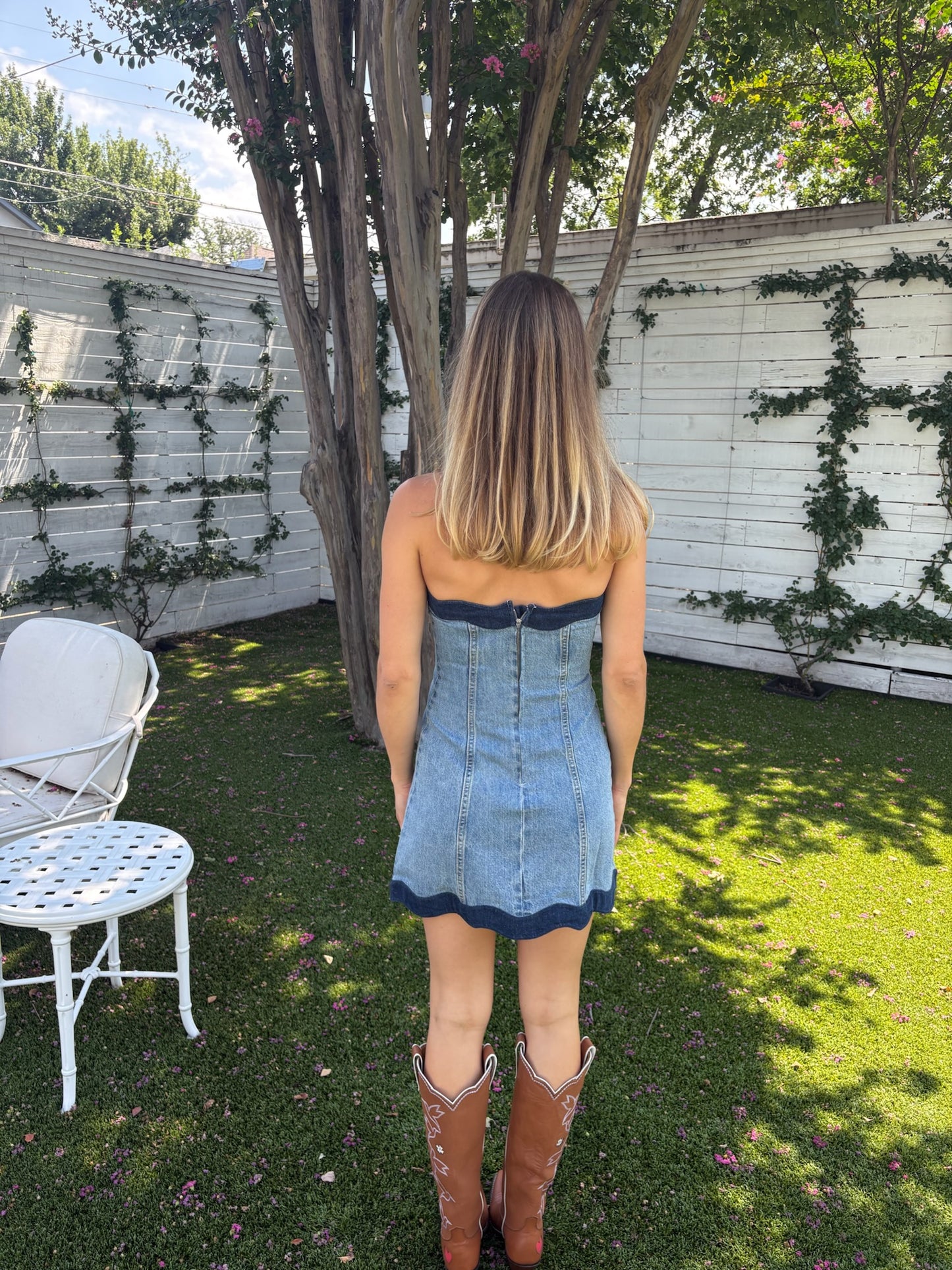 seluna denim dress