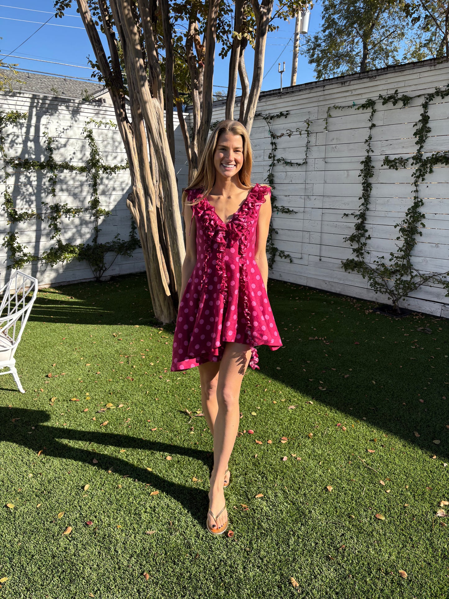 bianca dot dress