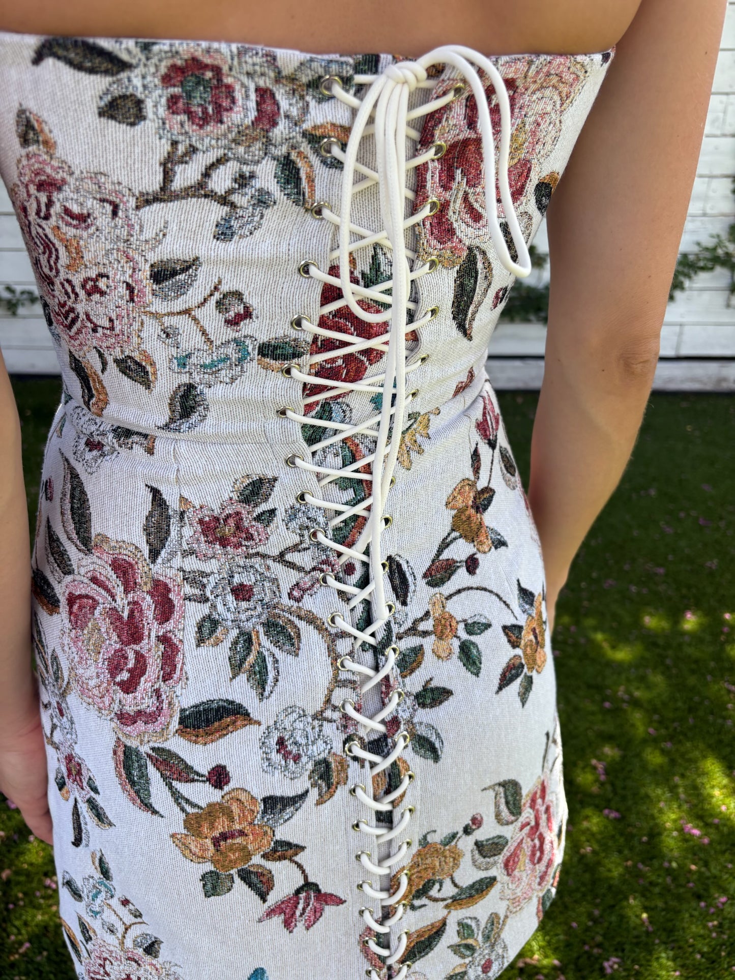 maria jacquard dress
