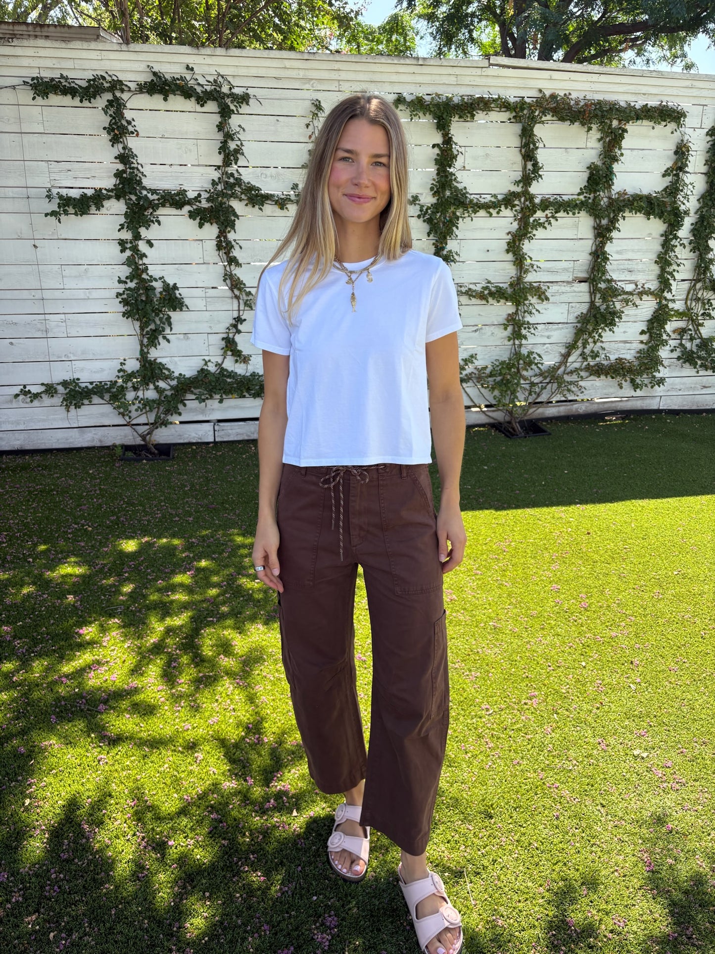 sabrina utility pants in lindt