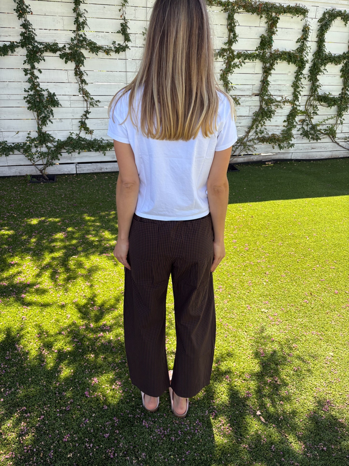 theo drawstring poplin pant