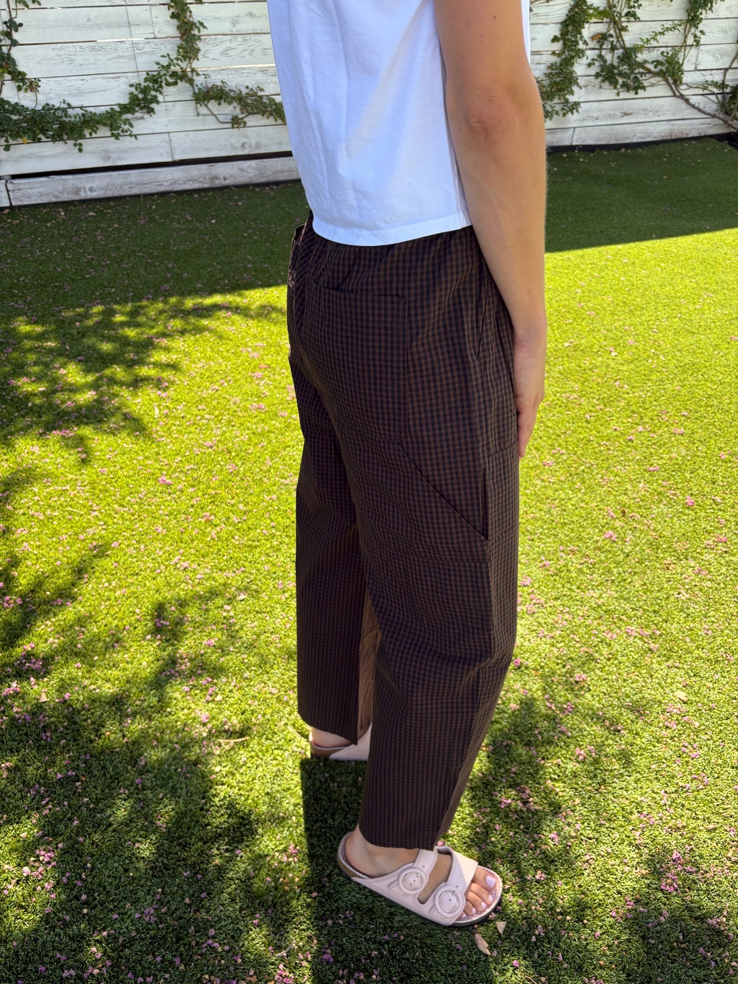 theo drawstring poplin pant
