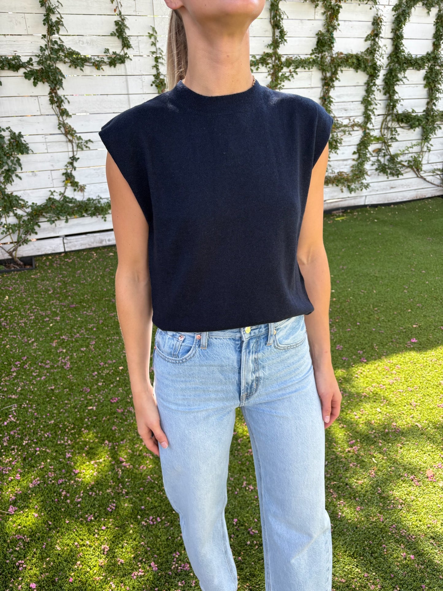 lucca crew neck tank top