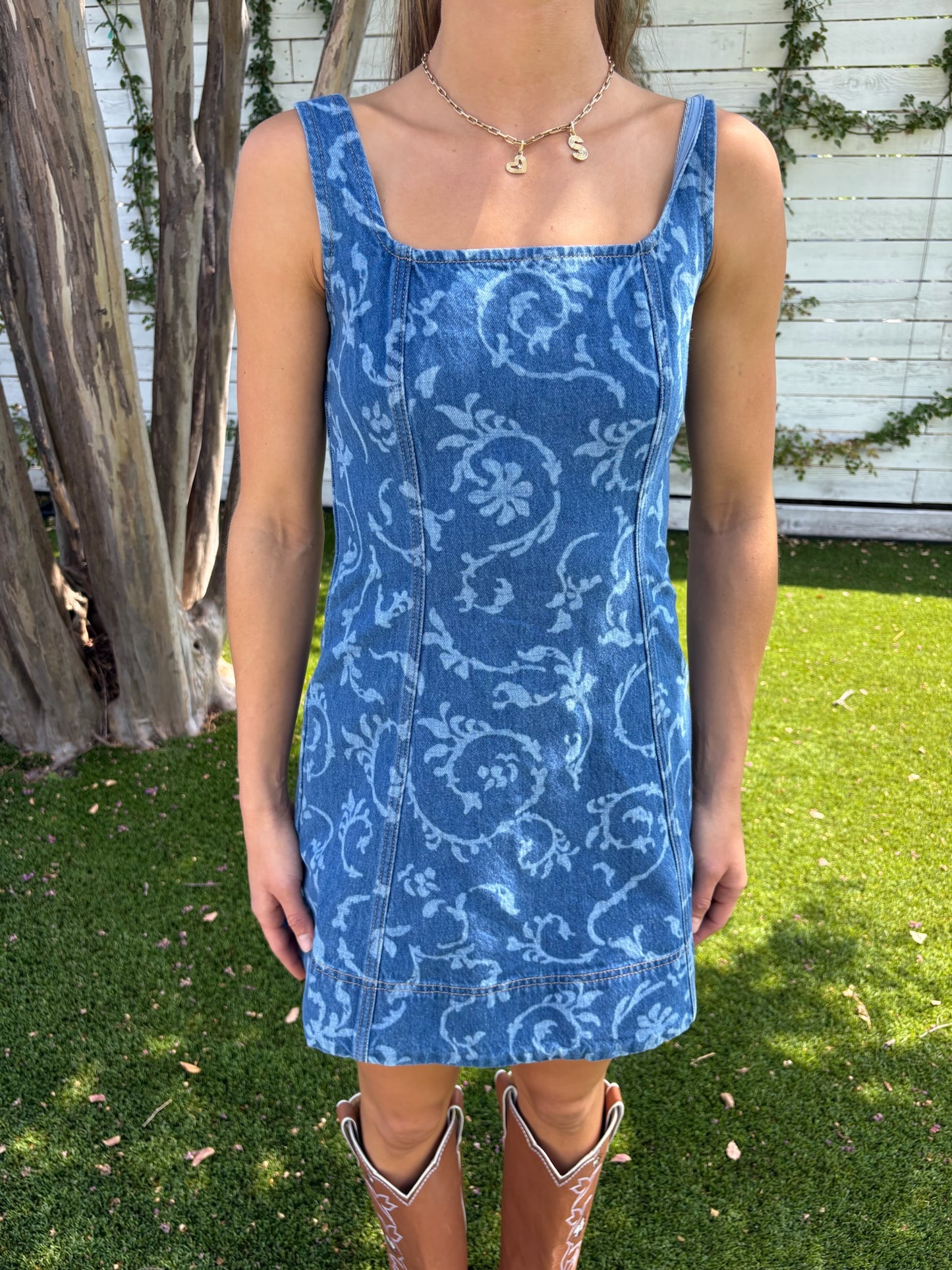 oriana denim dress