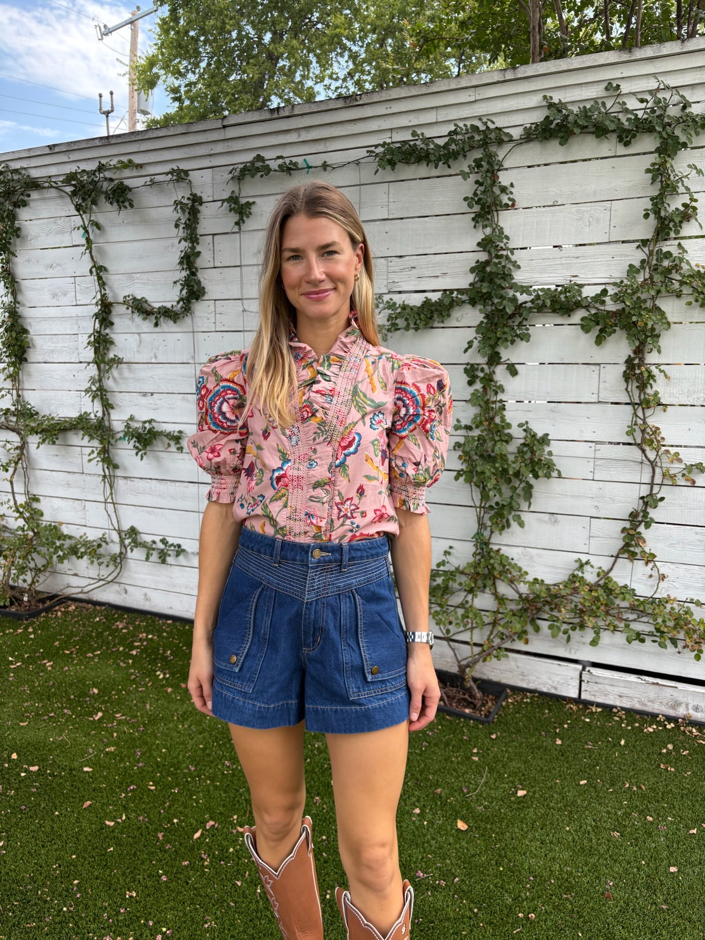 zuri top jessa floral print