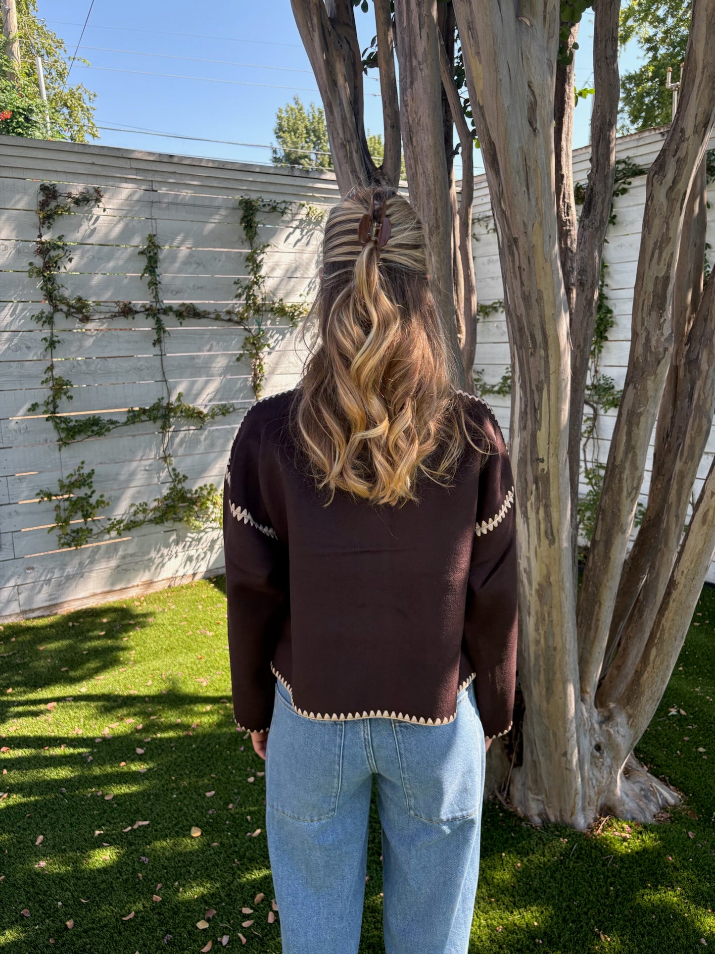 short horses embroidered coat