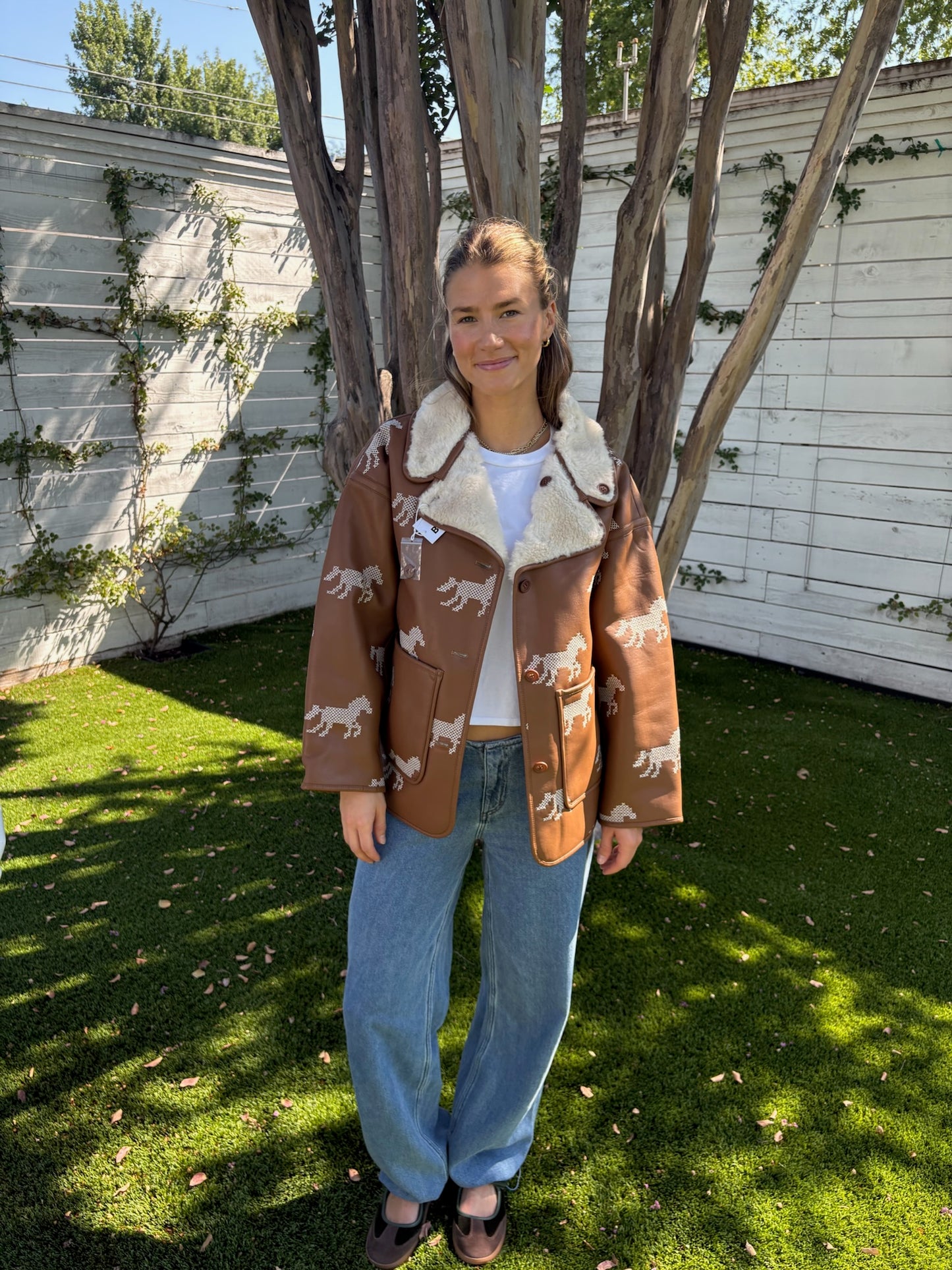 faux fur horses coat