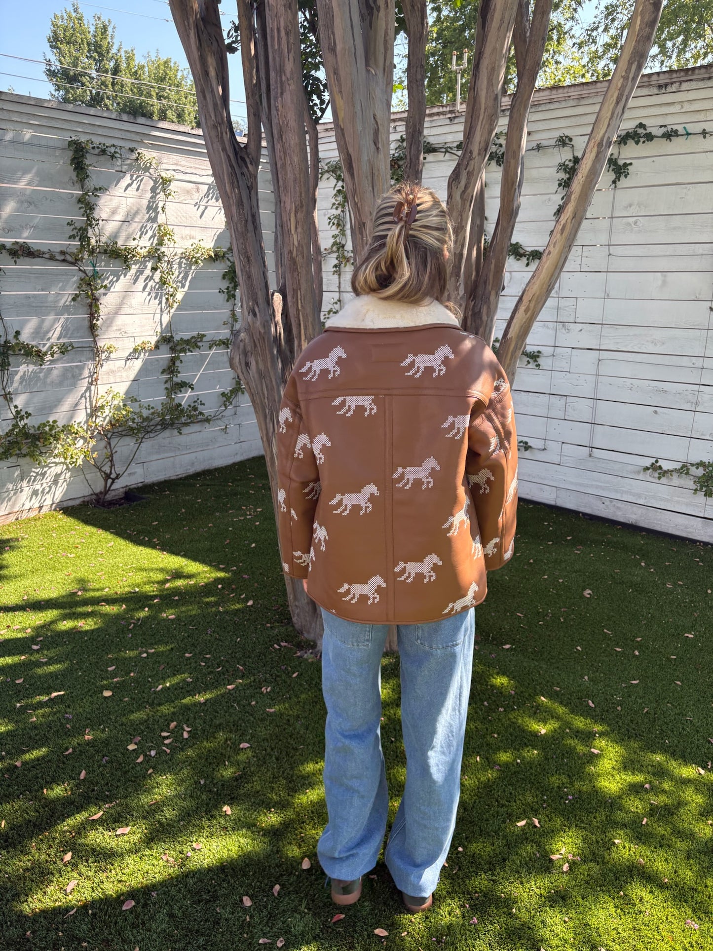faux fur horses coat