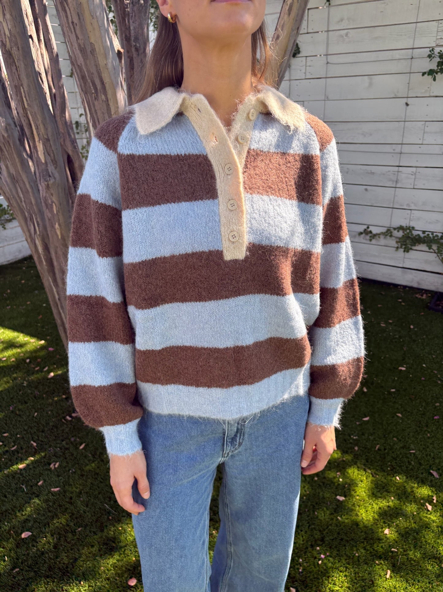 frank striped polo