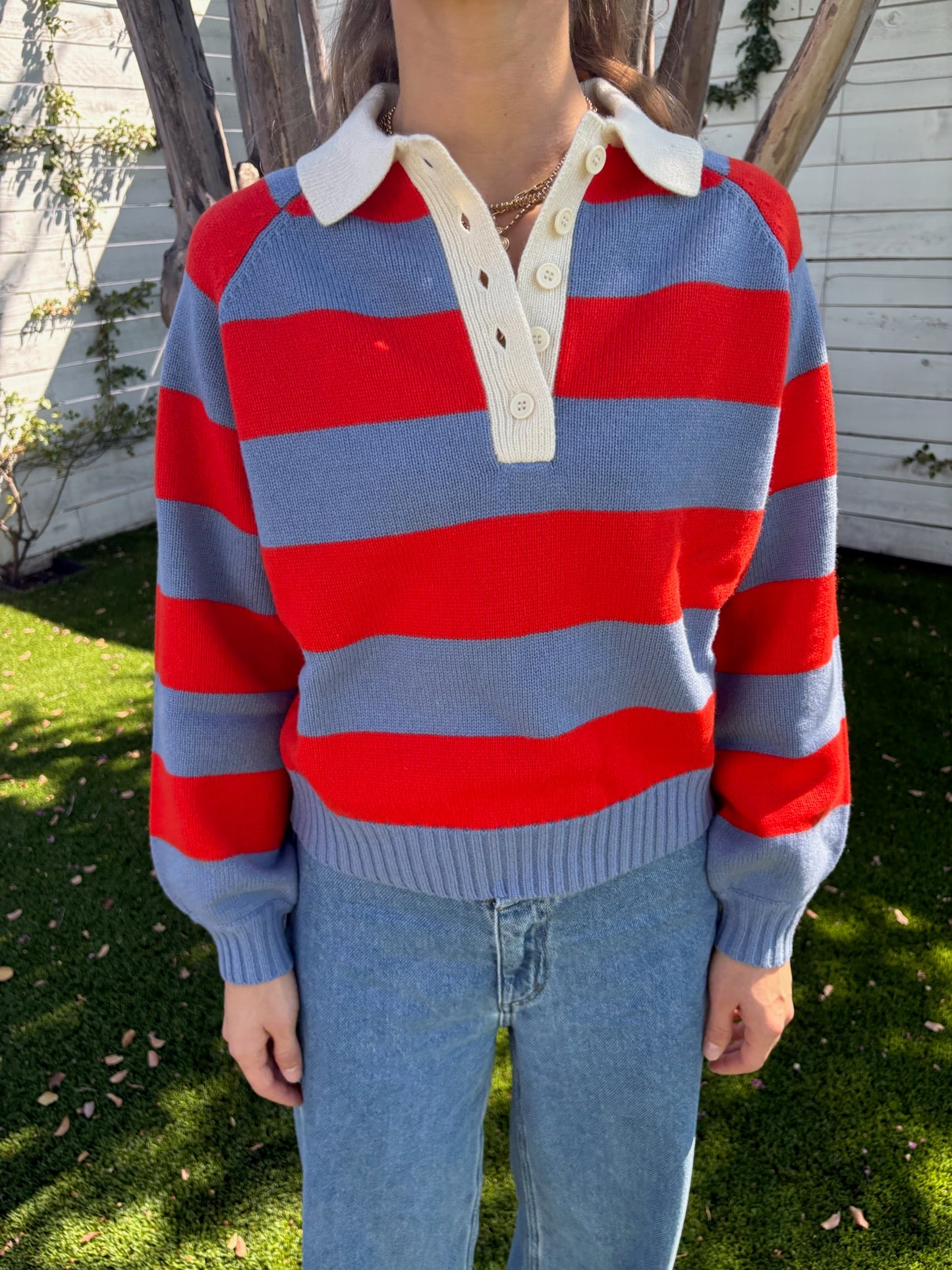 frank striped polo