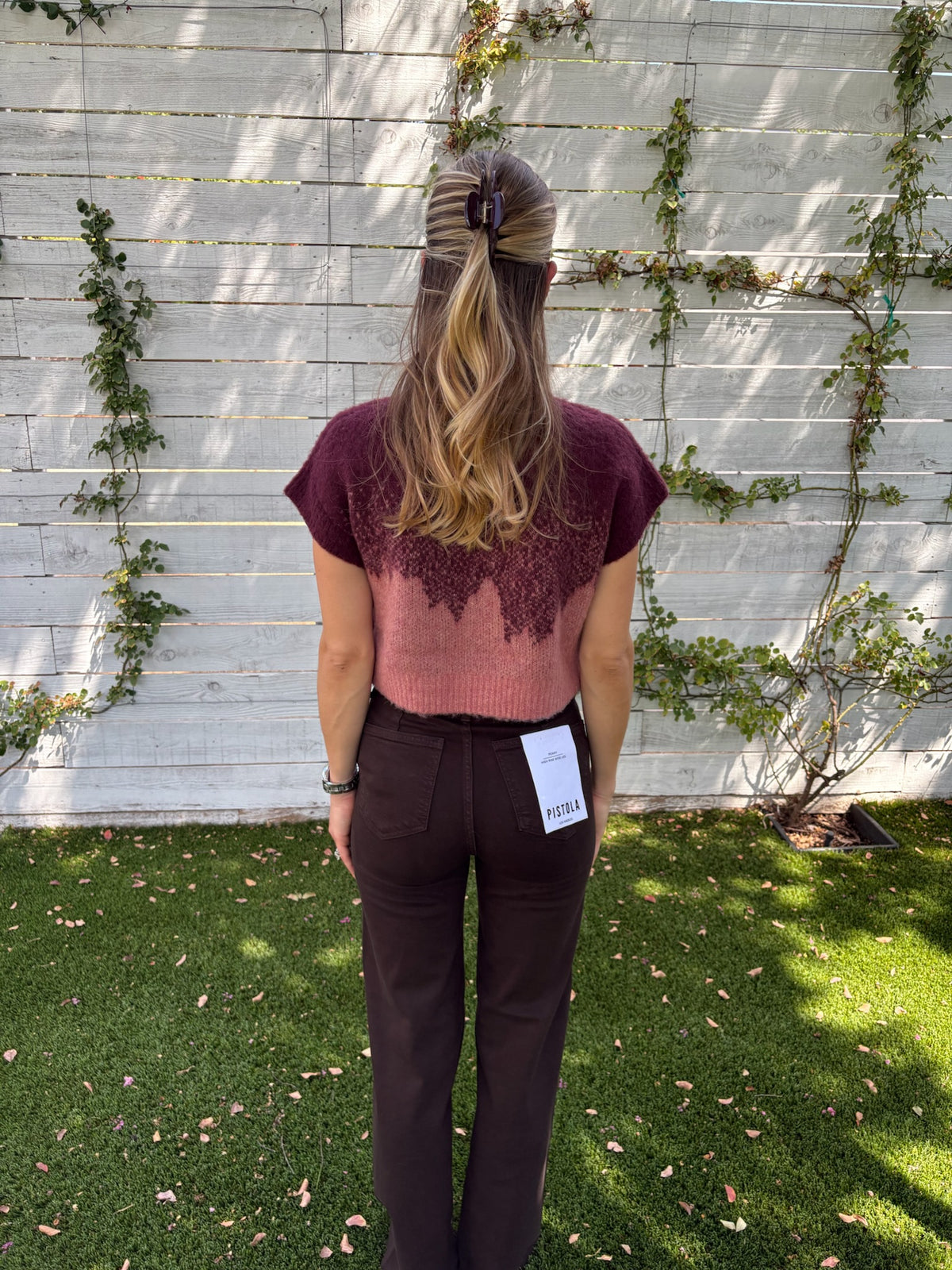 harper ombre knit top