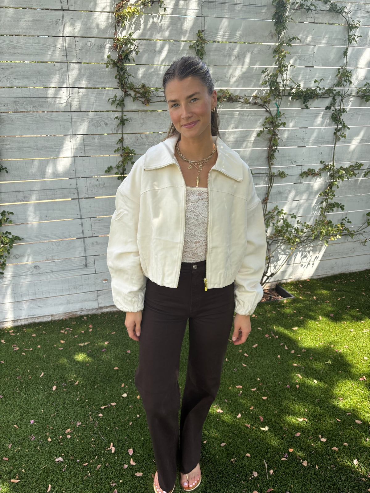 cass cropped jacket