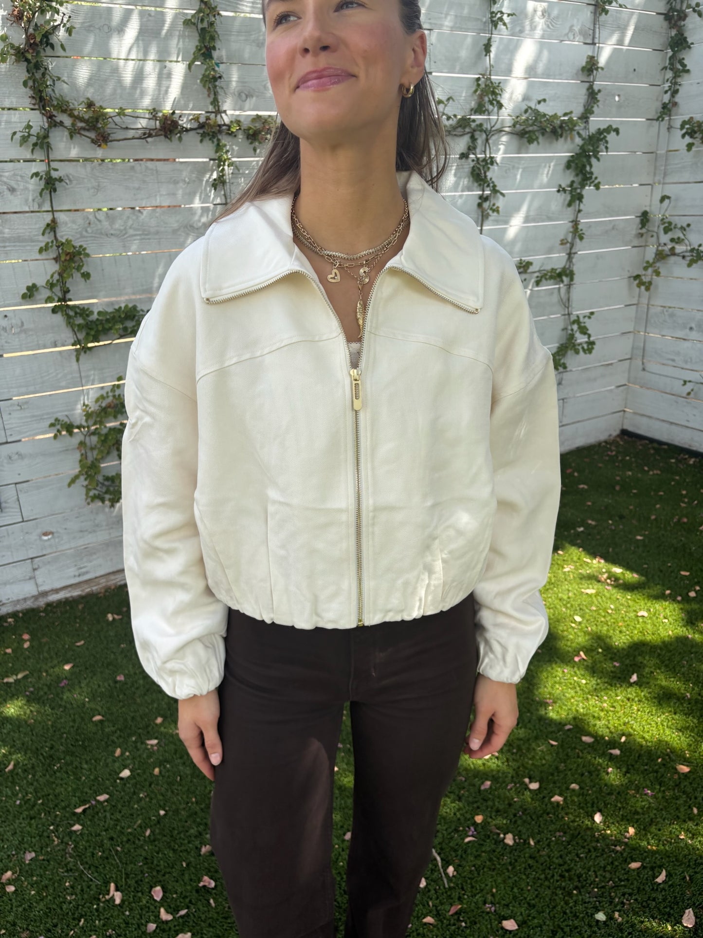cass cropped jacket