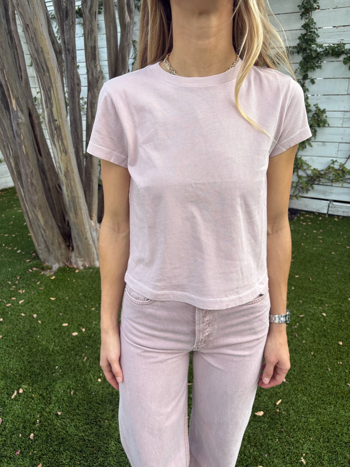 adine tee in waterfall