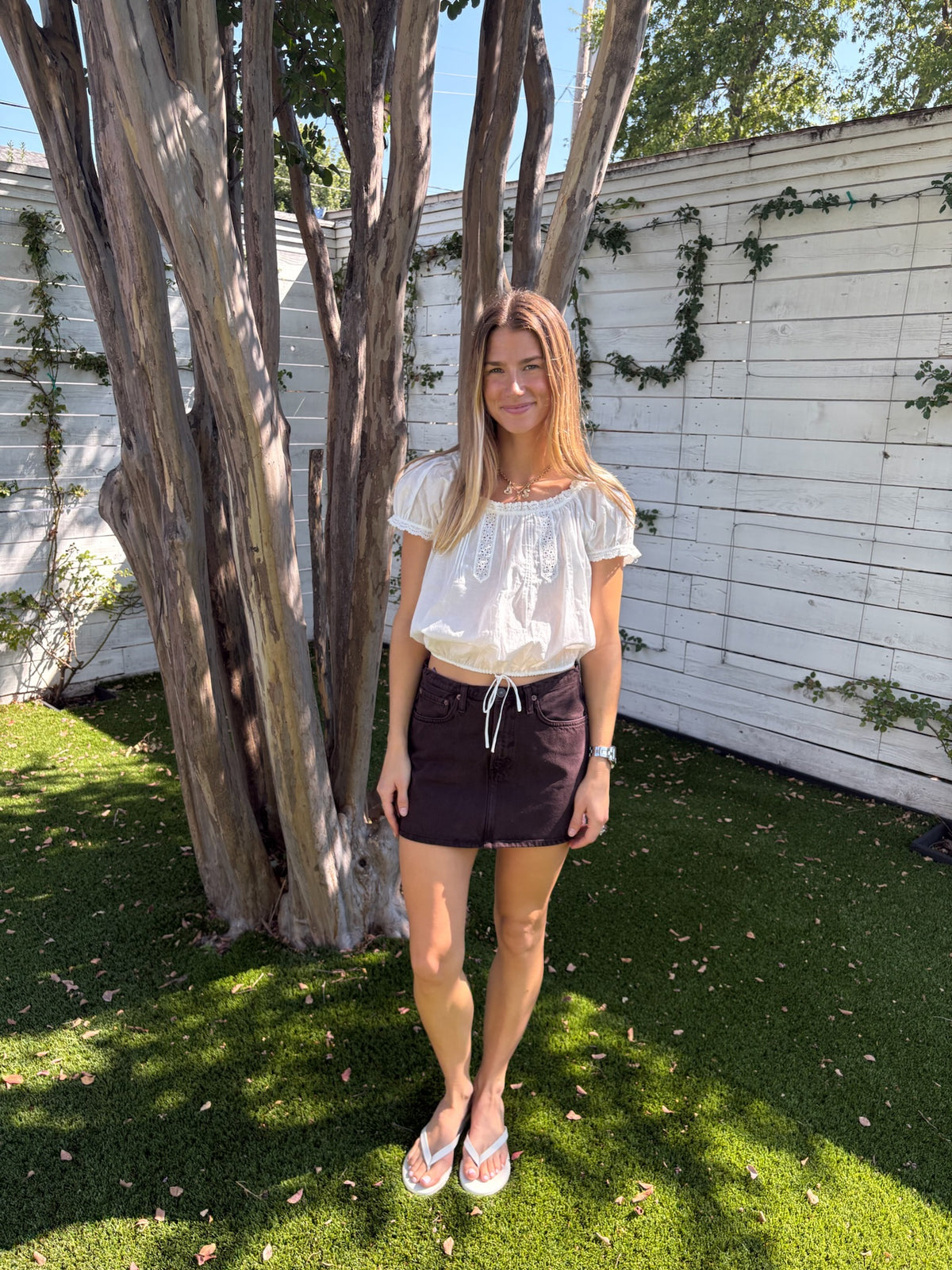 kiera skirt in sloe berry