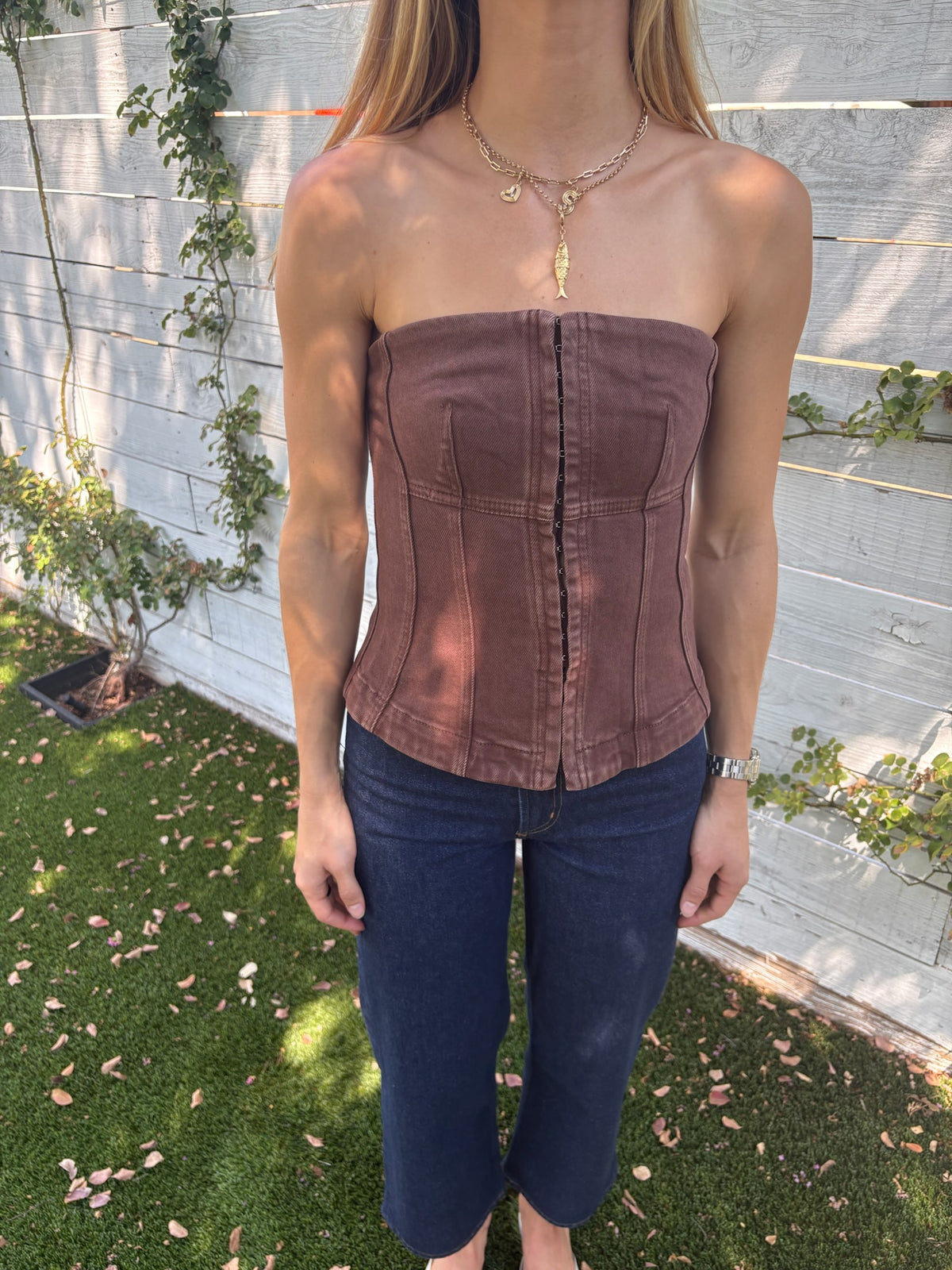 dakota denim bodice