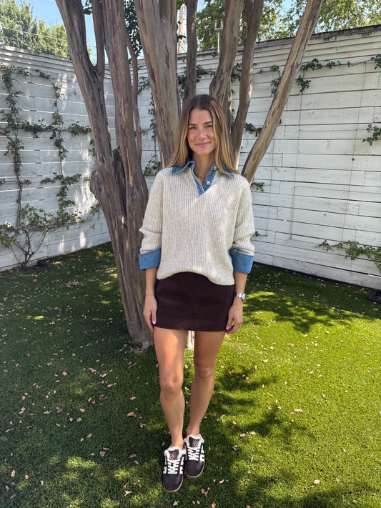 harvey sweater in oatmeal