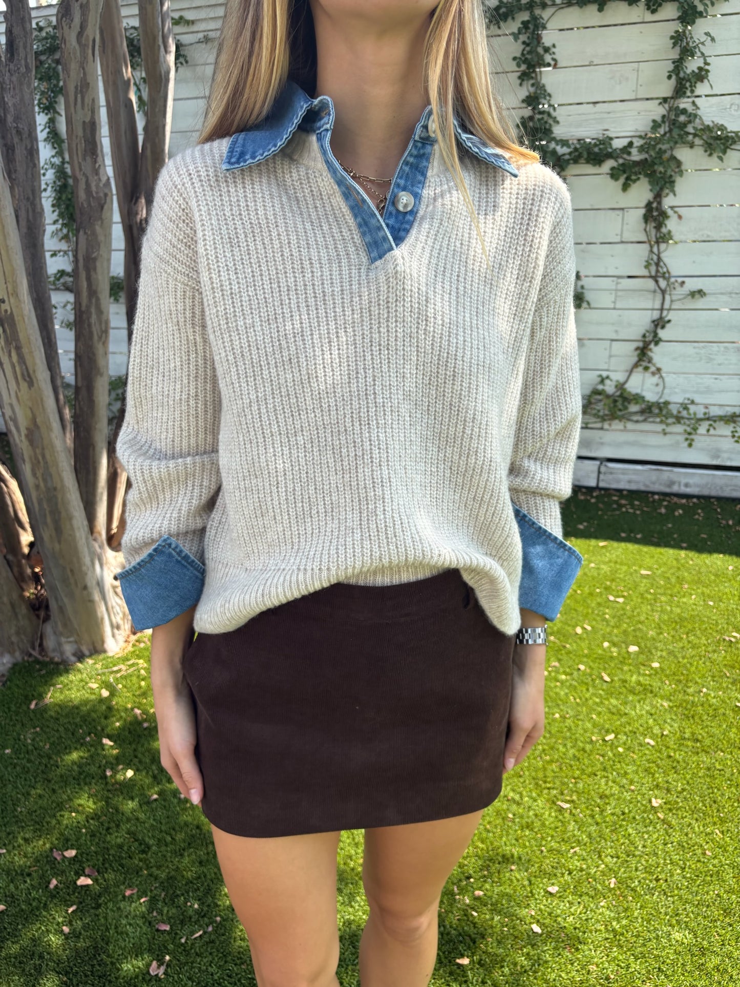 harvey sweater in oatmeal