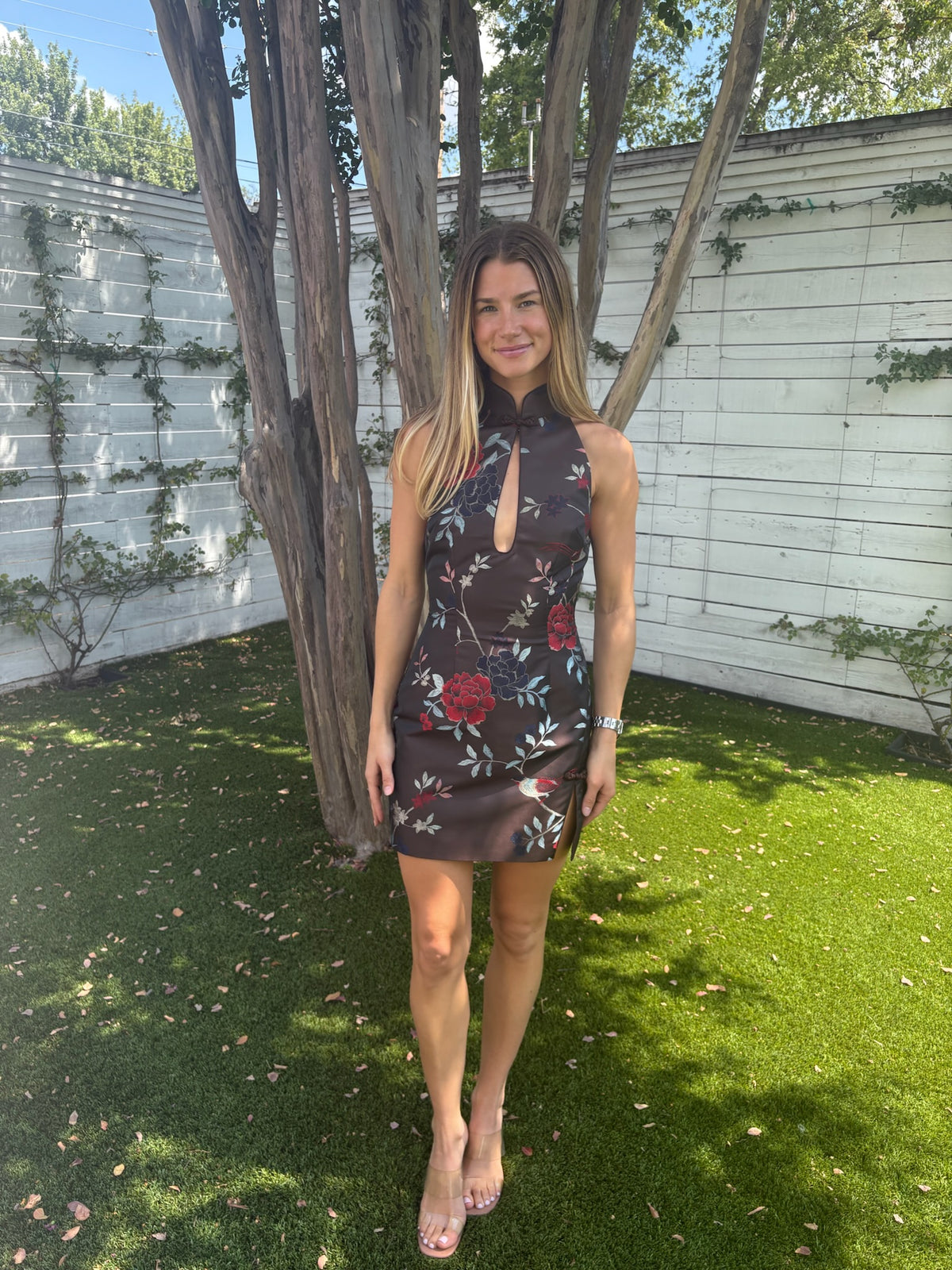 eva jacquard dress