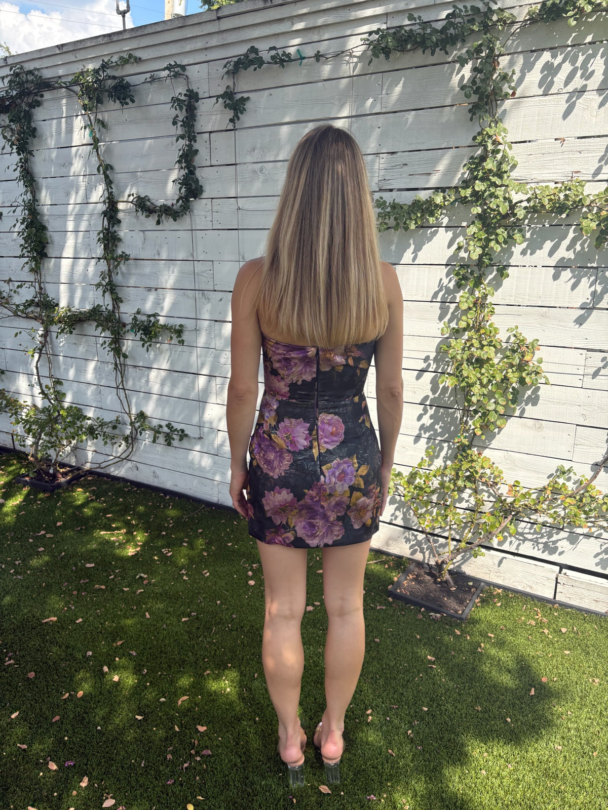 zeen strapless mini dress