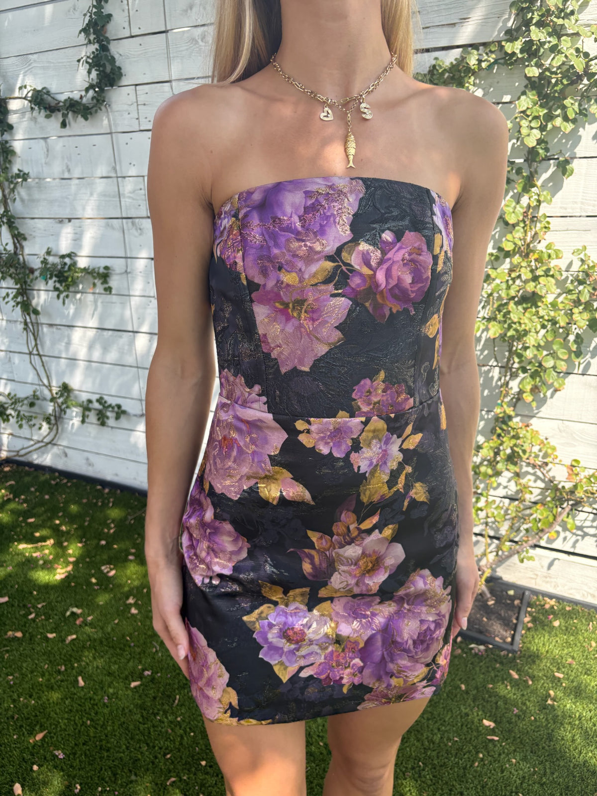 zeen strapless mini dress
