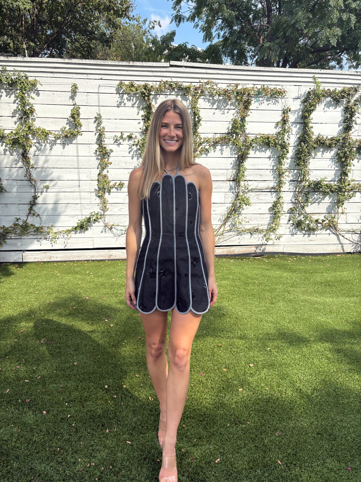 lenny dress in black