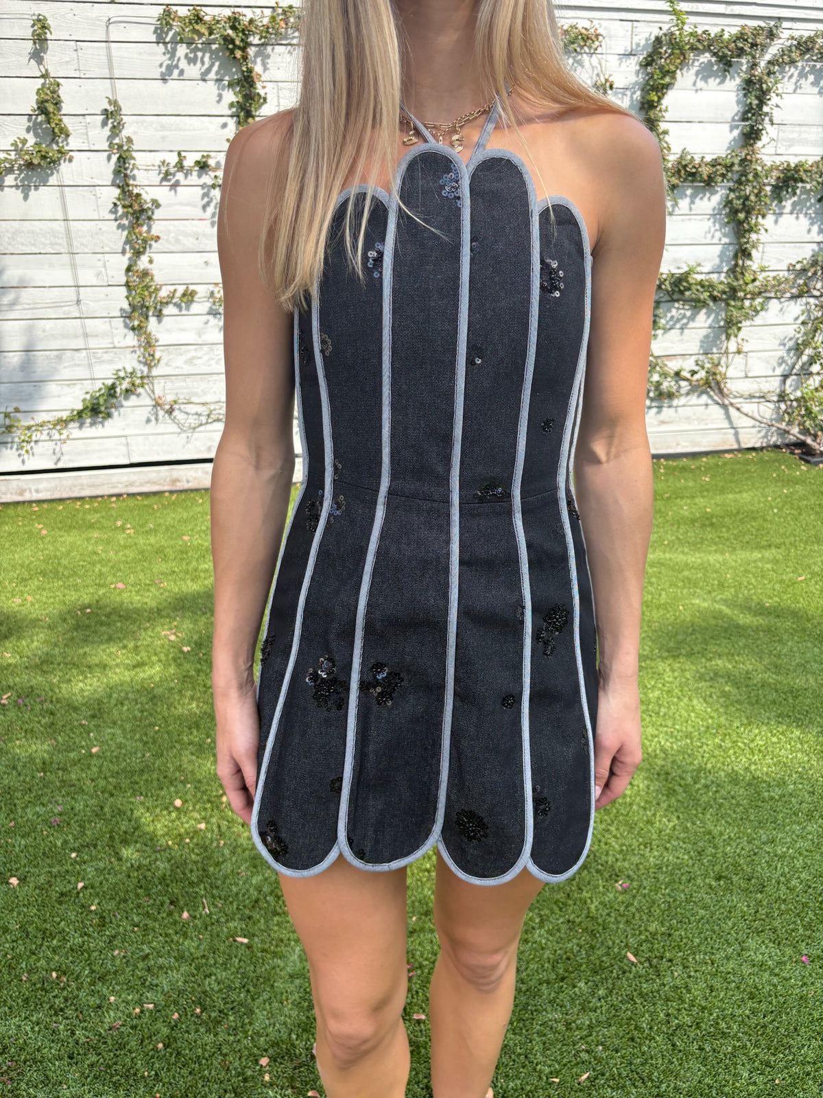 lenny dress in black
