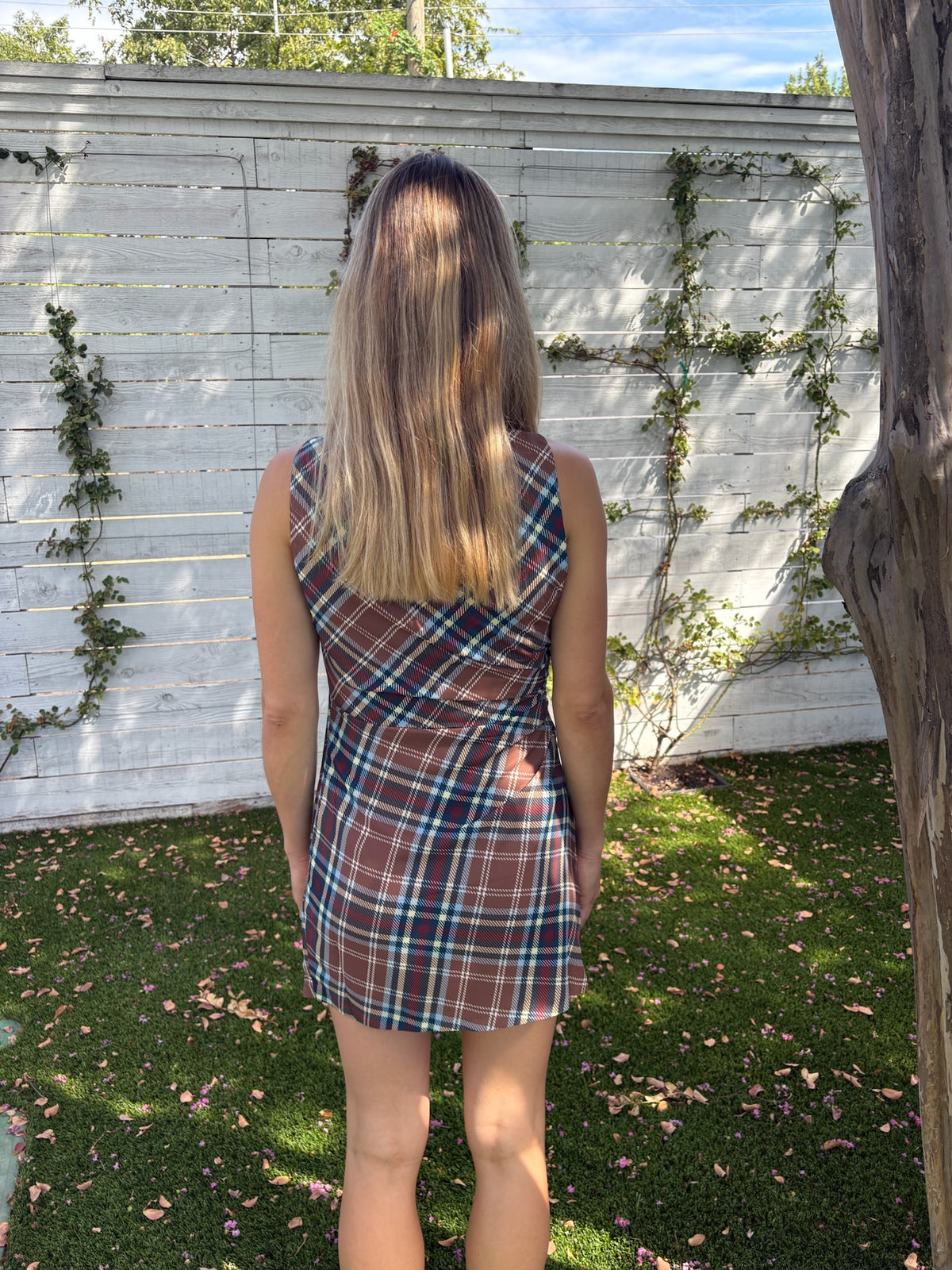 the rosalie dress plaid